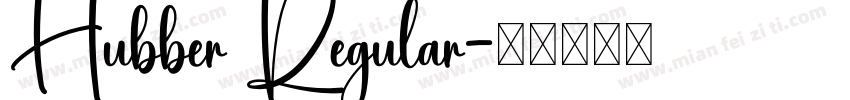 Hubber Regular字体转换